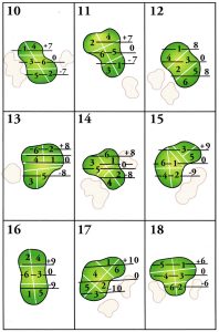 Back 9 Pin Positions Back 9 Pin Positions